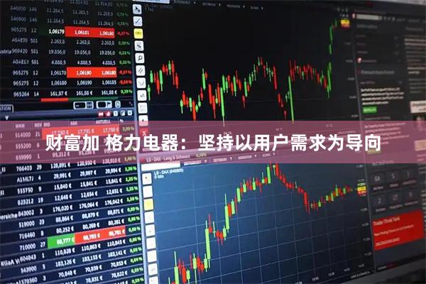 财富加 格力电器：坚持以用户需求为导向