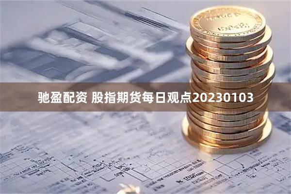 驰盈配资 股指期货每日观点20230103