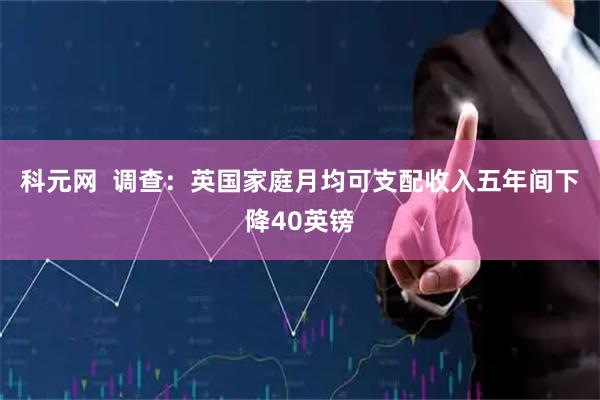 科元网  调查：英国家庭月均可支配收入五年间下降40英镑