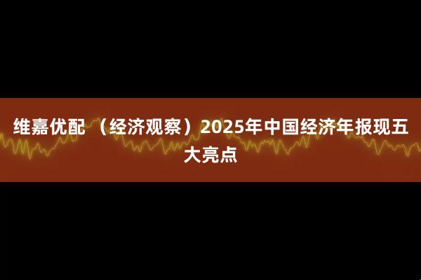 维嘉优配 （经济观察）2025年中国经济年报现五大亮点