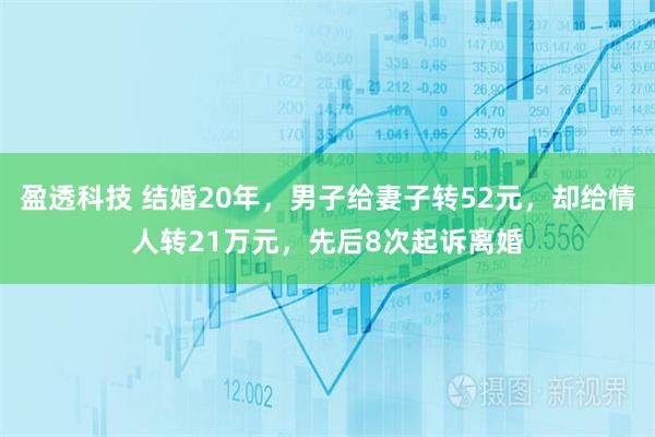 盈透科技 结婚20年，男子给妻子转52元，却给情人转21万元，先后8次起诉离婚