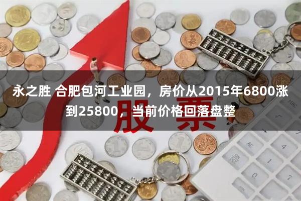 永之胜 合肥包河工业园，房价从2015年6800涨到25800，当前价格回落盘整